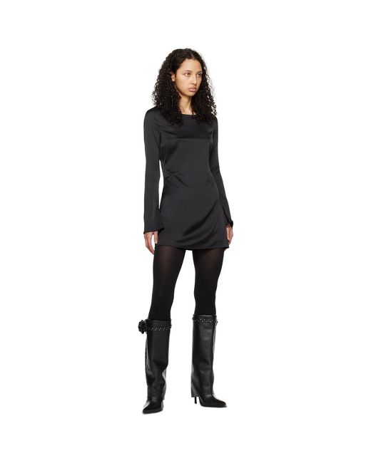GUIZIO Black Lleo Minidress