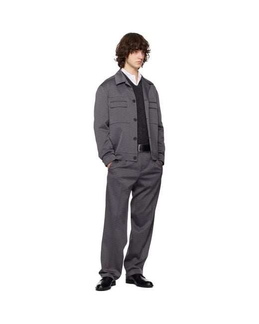 HUGO Black Virgin Wool Jacket for men