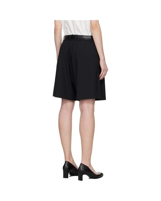 Cordera Black Tailored Bermuda Shorts