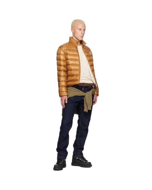 Moncler Orange Sergesta Packable Short Down Jacket for men