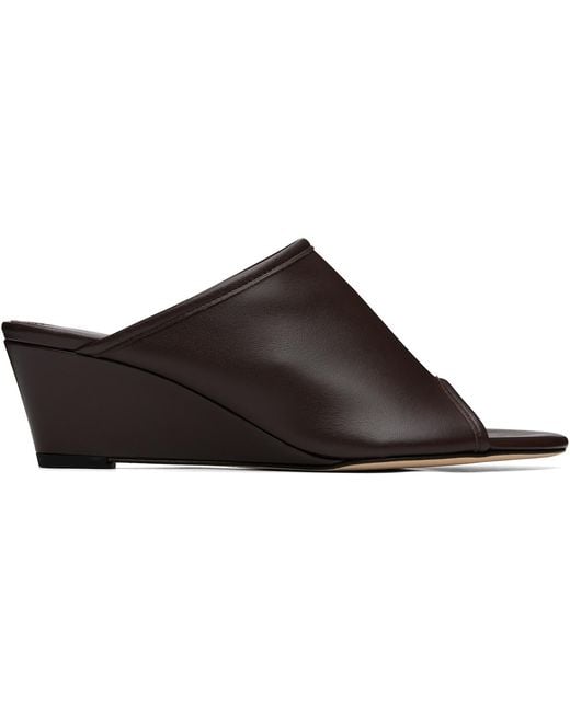 Aeyde Brown Suzanne Wedge Heeled Sandals