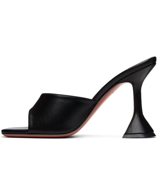 AMINA MUADDI Black Lupita Slipper 95 Heeled Sandals