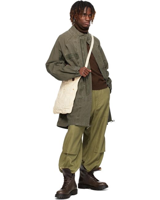 Visvim Green Khaki Six-Five Fishtail Parka for men