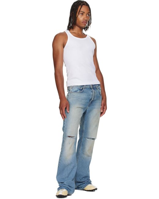 Jean Paul Gaultier 'The Piercing' Tank Top in Blue for Men | Lyst UK