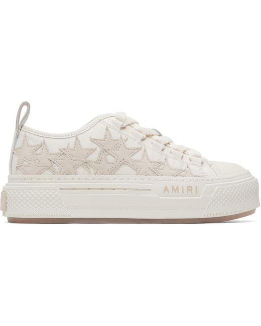 Amiri White Stars Court Low Sneakers