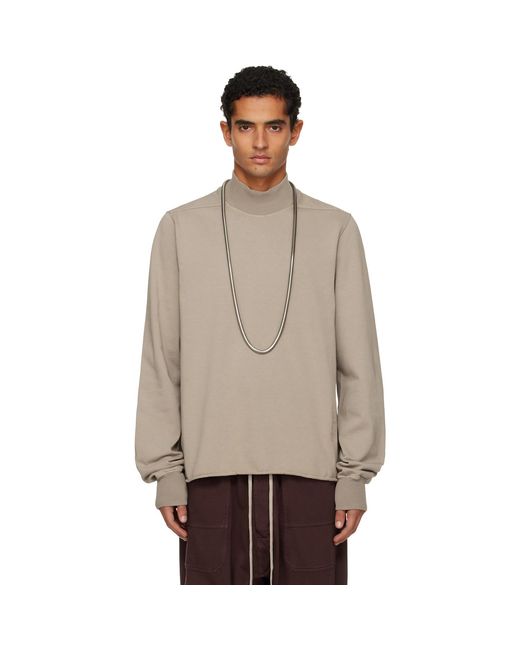 Rick Owens Natural Taupe Concordians Headon Dbl Turtleneck for men