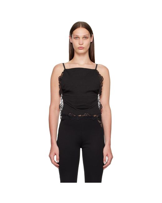 Vaillant Black Square Neck Tank Top