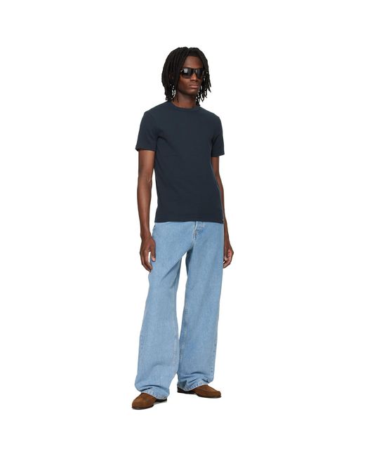 Tom Ford Black Cotton Crewneck T-Shirt for men
