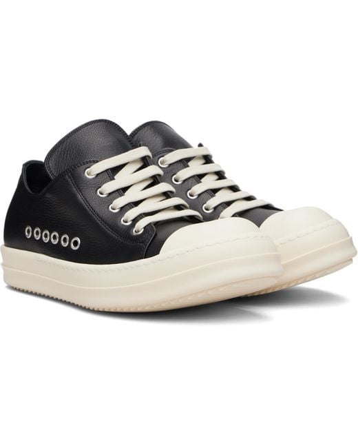 Rick Owens Black Temple Extreme Low Sneakers for men