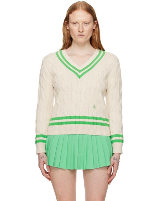 Sporty & Rich Green Off-white Prince Edition Sweater