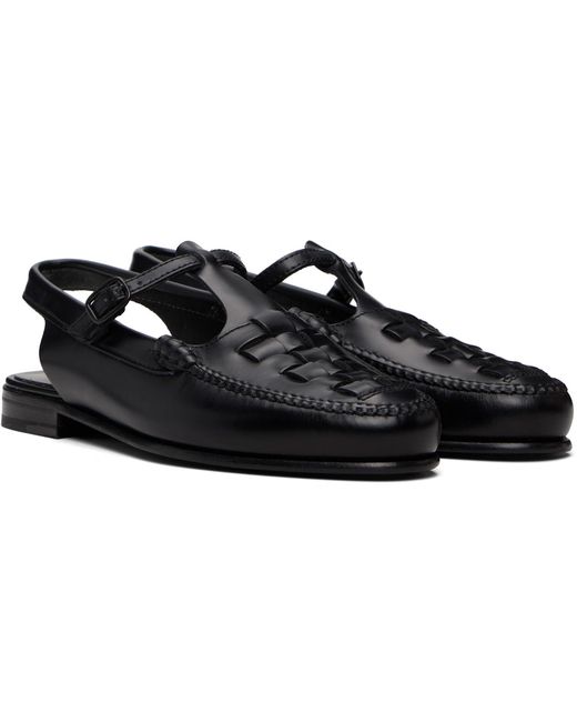 Hereu Black Roqueta Loafers