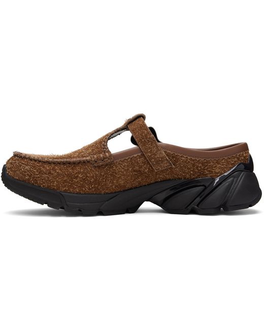 ANDERSSON BELL Black Mary Jane Mule Loafers for men