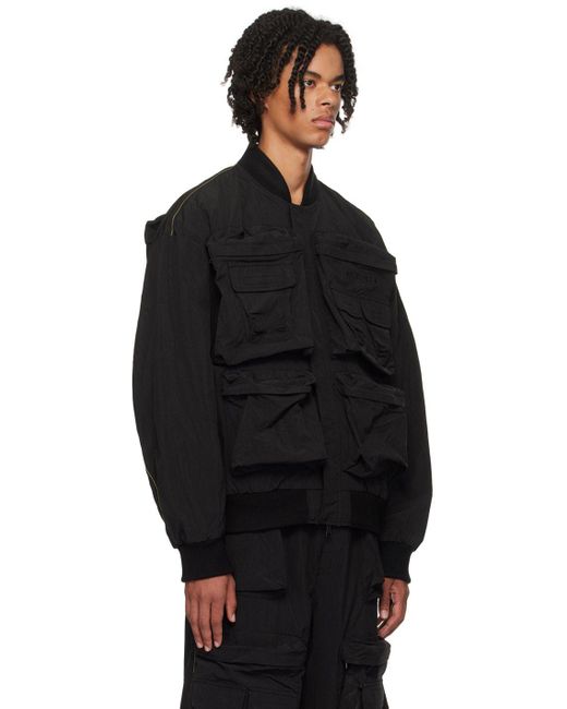 DIESEL Black J-stain-short Jacket for Men | Lyst