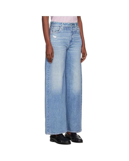 Rag & Bone Blue Rb Miramar Sofie Ankle-Length Jeans