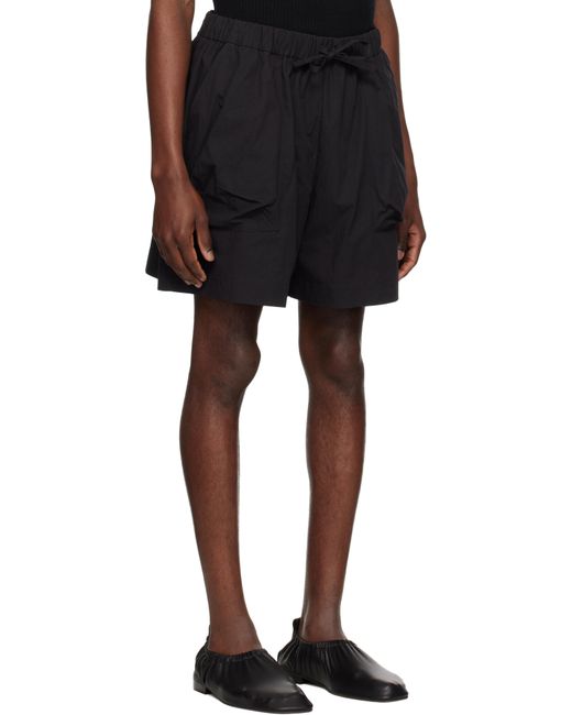 Simone Rocha Black Cargo Pocket Shorts for men