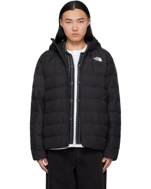 The North Face Black Aconcagua 3 Hoodie Down Jacket for men
