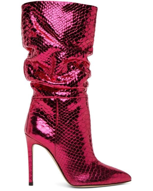 Paris Texas Red Pink Slouchy Boots