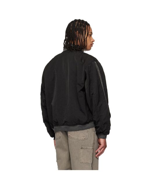 ALEXANDER DIGENOVA Black Rl-Bomber Jacket for men