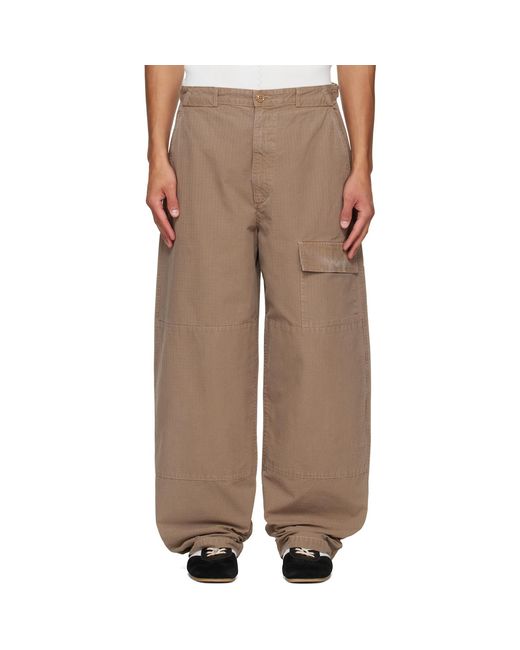 Agolde Brown Khaki Donohue Cargo Pants for men