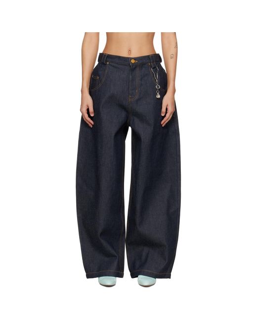 Willy Chavarria Blue Bad Girl Jeans