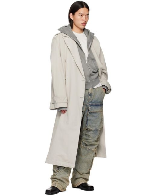 Entire studios Multicolor Double Breasted Trench Coat for men