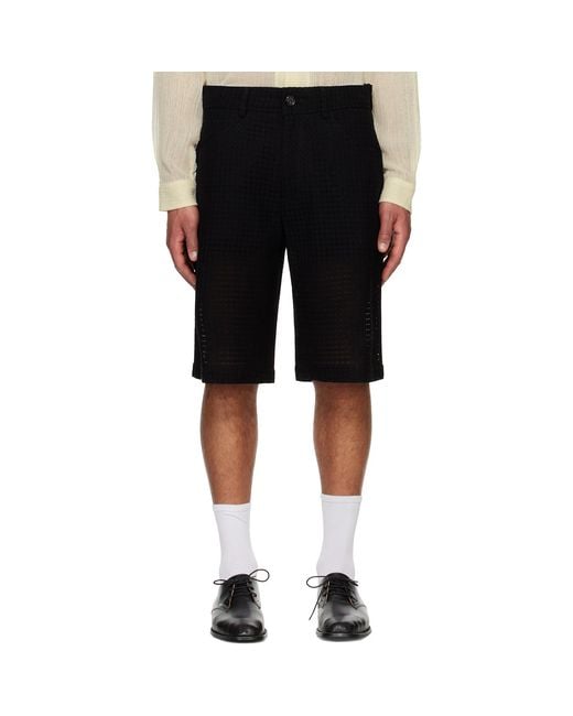 Séfr Black Marlo Shorts for men