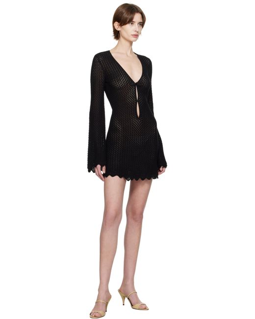 THE GARMENT ブラック Tanzania ミニワンピース Black