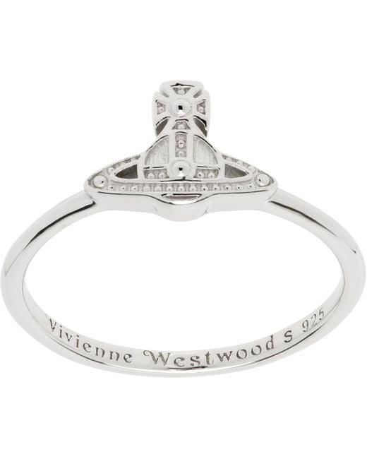 Vivienne Westwood シルバー Oslo リング Metallic