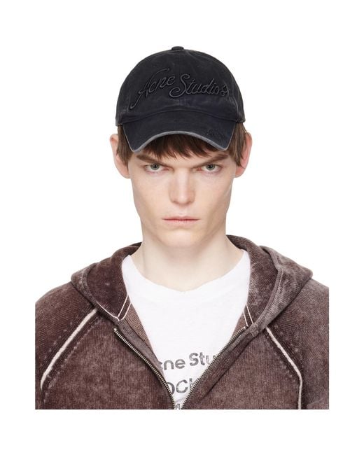 Acne Multicolor Embroidered Logo Cap for men
