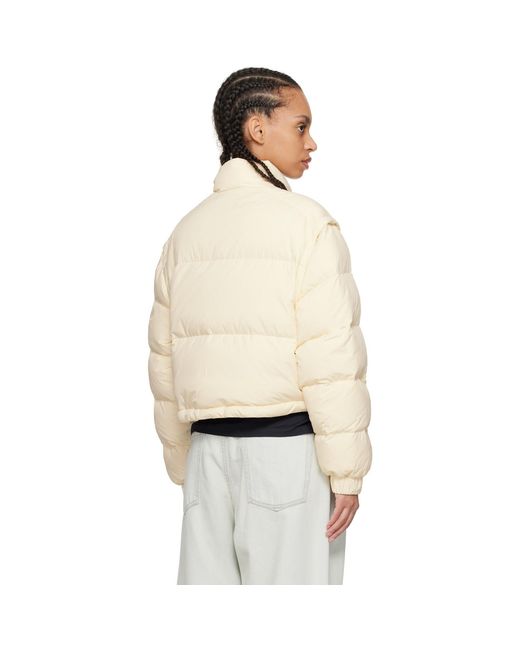 Moncler Natural Off- Selle 2-In-1 Short Down Jacket
