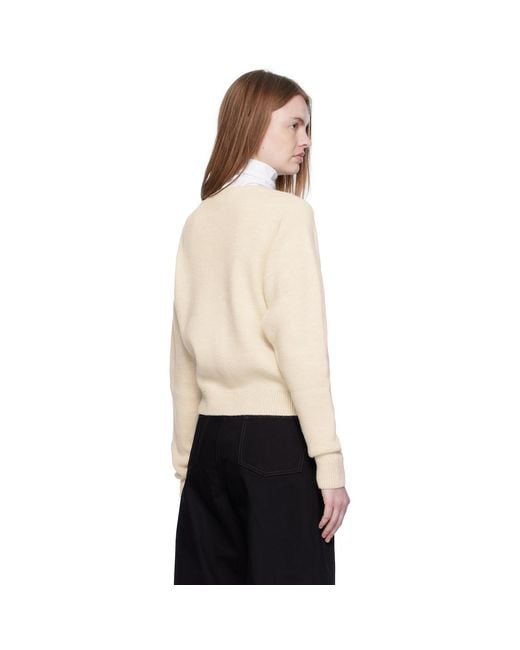 Lemaire Black Off- Alpaca Cardigan