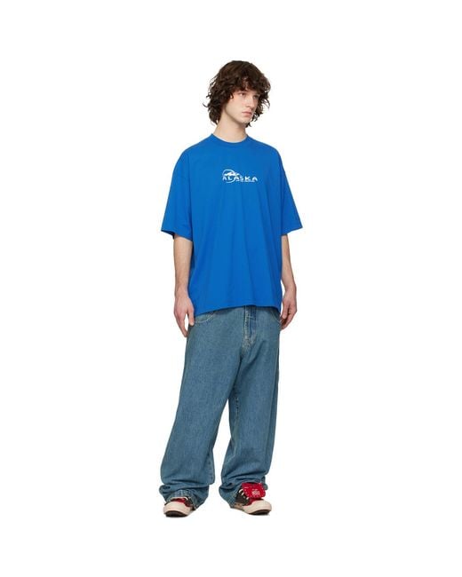 Vetements Blue 'Alaska' Tourist T-Shirt for men