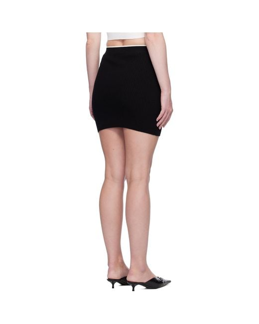Amiri Black Ma Miniskirt