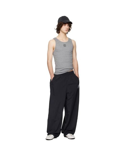 Vetements Black Biker Cross Logo Tank Top for men