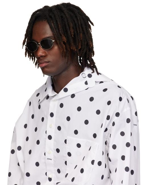 メンズ Jacquemus シルバー 'The Alba' サングラス Green
