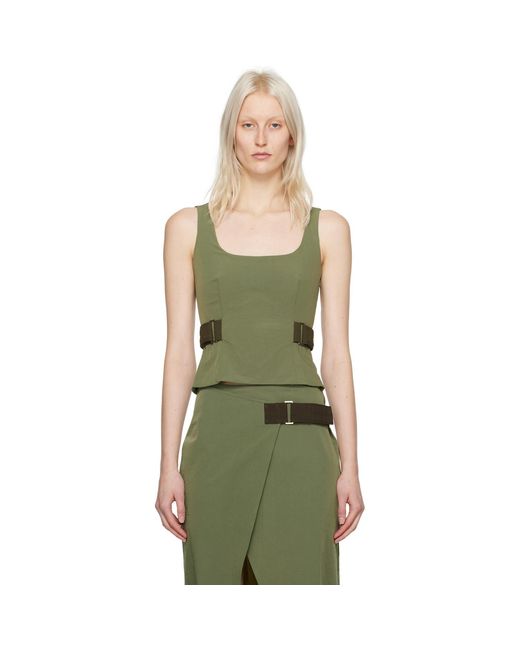 Miaou Green Leila Tank Top