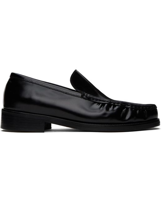Acne Black Stamp Loafers for men