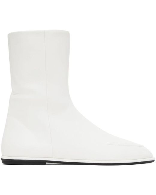The Row Canal Boots in White | Lyst