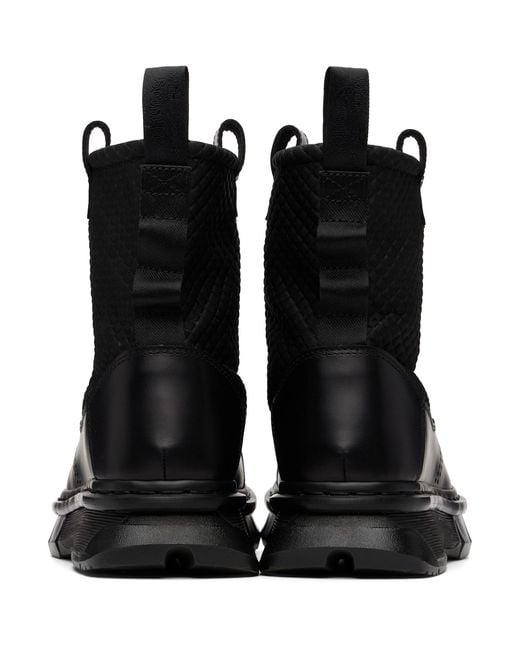 Dr. Martens Black Qubist Rigger Boots for men