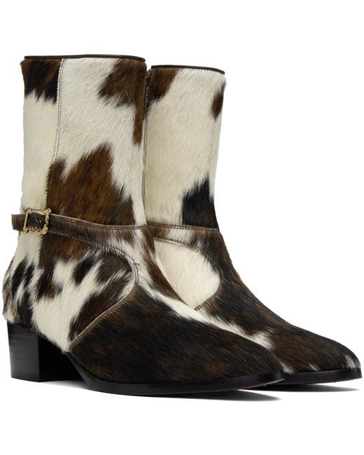 Vivienne Westwood Brown & White Saturday Boots for men