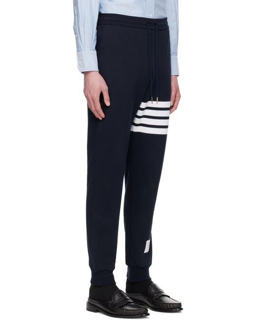Thom Browne Blue 4-Bar Sweatpants for men