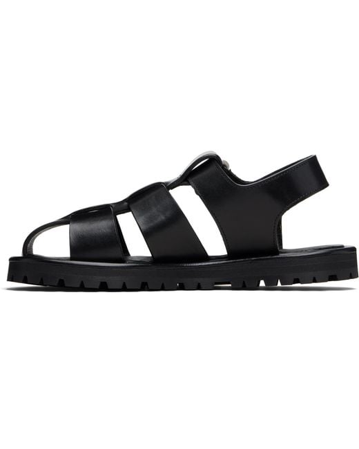 Studio Nicholson Black Sandom Sandals
