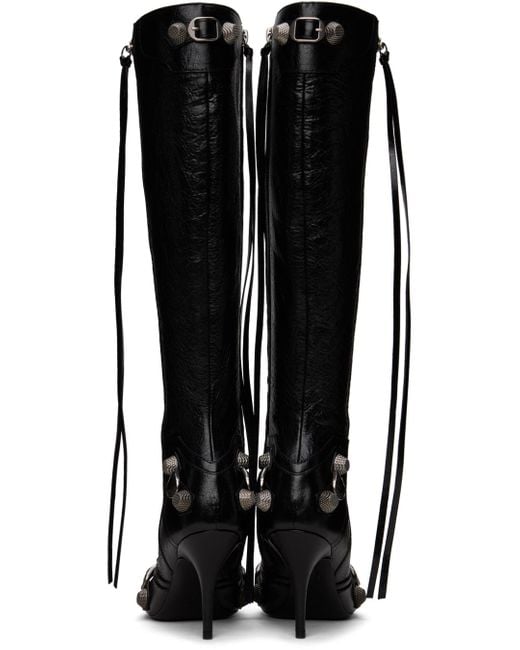 Balenciaga Black Cagole 90mm Tall Boots
