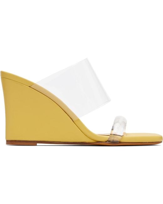 Maryam Nassir Zadeh Black Ssense Exclusive Olympia Wedge Heeled Sandals