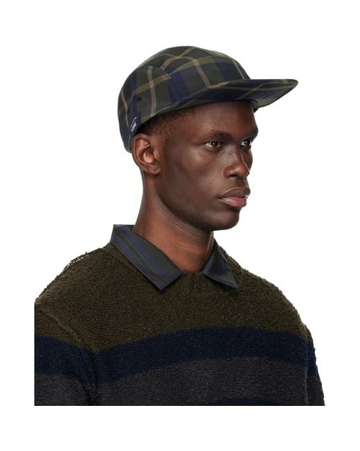 Comme des Garçons Black Khaki & Briefing Edition Check Cap for men
