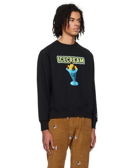 ICECREAM Black Sundae Sweatshirt for men