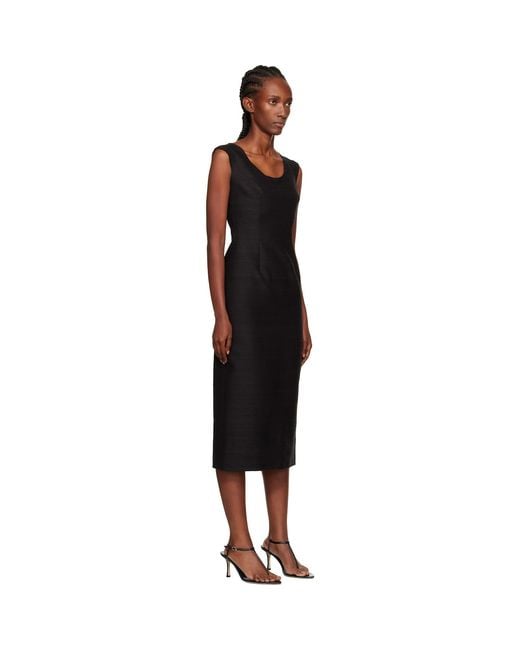 GIA STUDIOS Black Sabrina Midi Dress