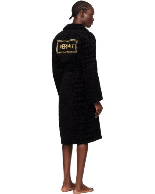 Versace Black Icon Robe for men