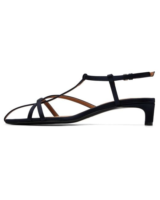 Jil Sander Black Cage Low-Heel Sandals