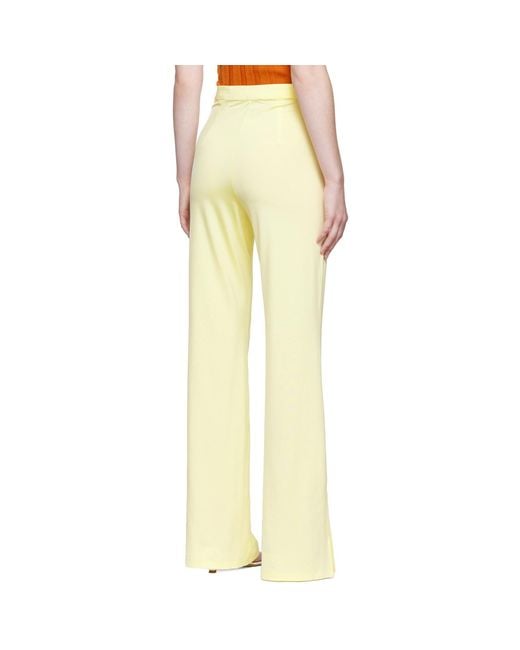 REMAIN Birger Christensen Yellow Jessie Trousers